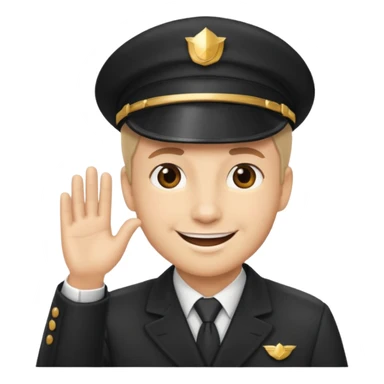 Conductor with cap,Train Crew. sticker