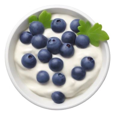 yoghurt bowl with grapes and blueberries sticker