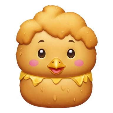 chicken nugget wearing a swimsuit sticker