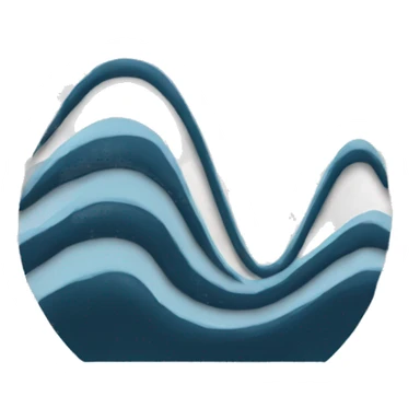 Sine wave sticker