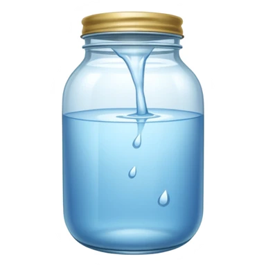 Aquarius (a jar spilling water outward) sticker