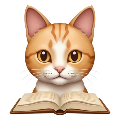 Cat that is researcher about biology  sticker