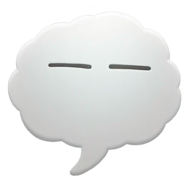 empty thought bubble sticker