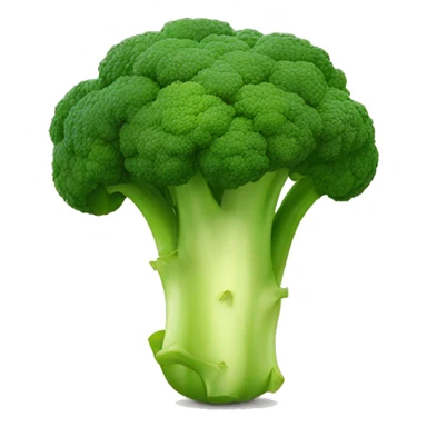Broccoli with face sticker