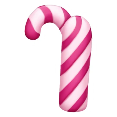 pink candy cane heart sticker