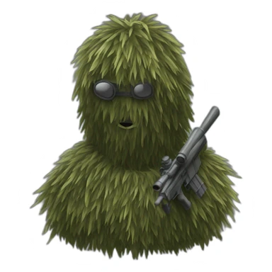 Ghillie sniper sticker