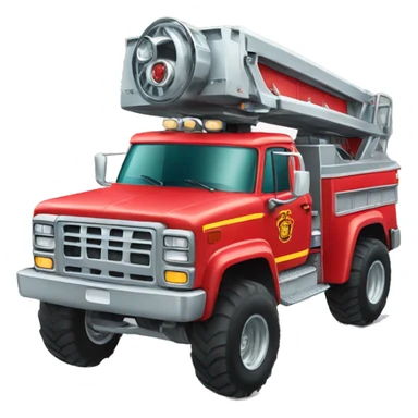 monstertruck firetruck sticker
