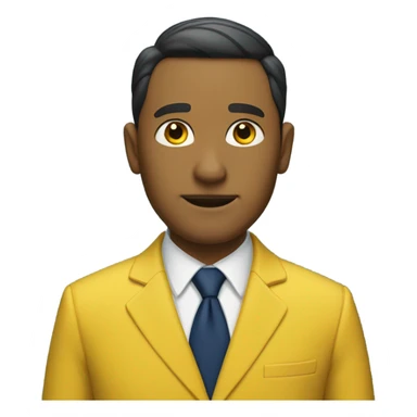 the lawyer in yellow and dark blue sticker