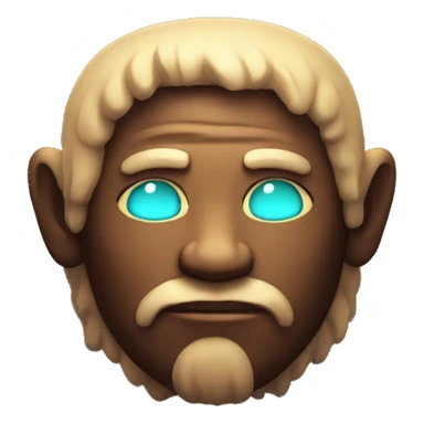 primitive man glowing neon highlights sticker