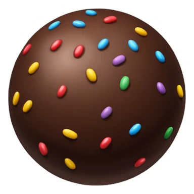 chocolate sprinkle ball sticker