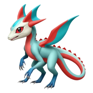 Meloetta-Inteleon-Trico-Salamence-Salandit-Latias-Fakémon-creature-hybrid sticker