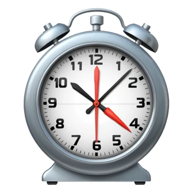 clock combined with a checklist sticker