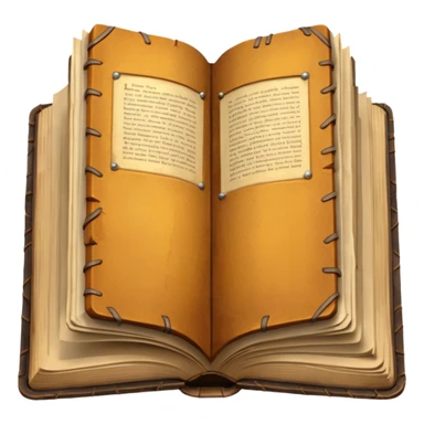 open old book low poly sticker