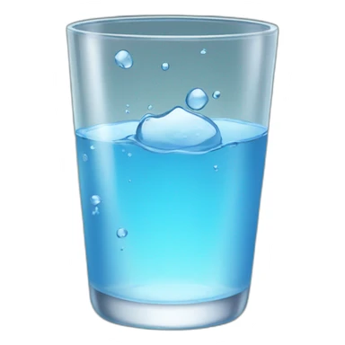 a glass of water  sticker
