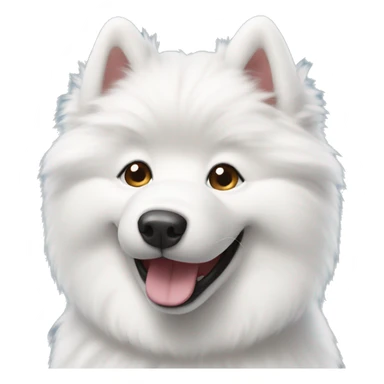 Smiling Samoyed  sticker