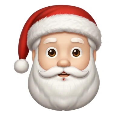 create a santa image with santa hat sticker