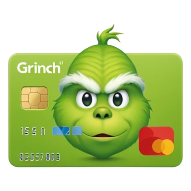 Grinch Credit Card sticker