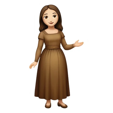 Full body Mona Lisa painting sticker