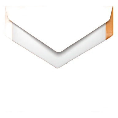 Deep orange letter mail   sticker