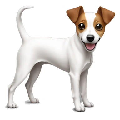  jack russell tutto bianco pinscher sticker