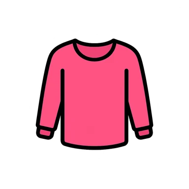 long-sleeve pink shirt icon sticker