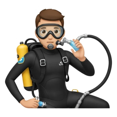 scuba diver sticker