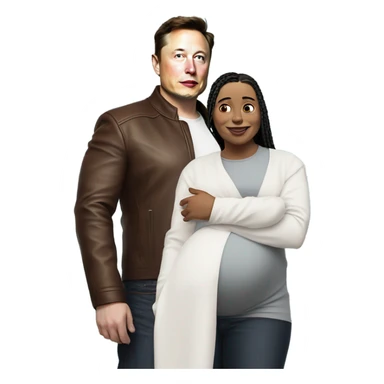 pregnant elon musk with ishowspeed sticker