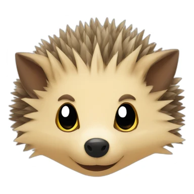 hedgehog pokemon face sticker