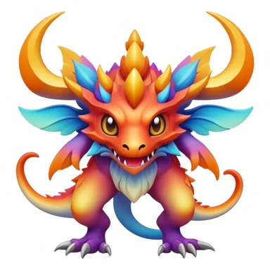 Epic legendary complex detailed gradients aesthetic-Fakémon-creature sticker