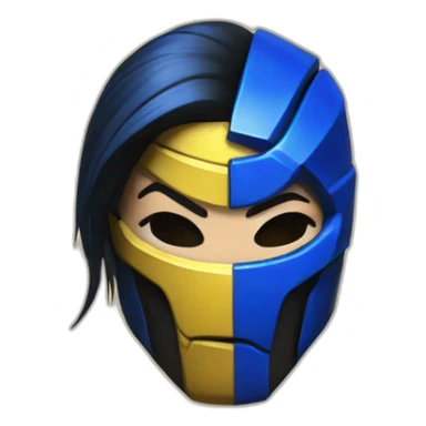 Kitana mortal kombat logo sticker
