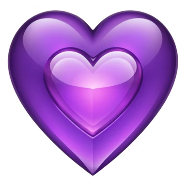heart with purple gothic crystal sticker