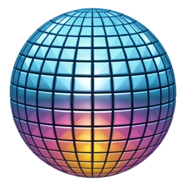 Disco ball sticker
