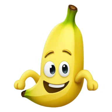 happy banana sticker