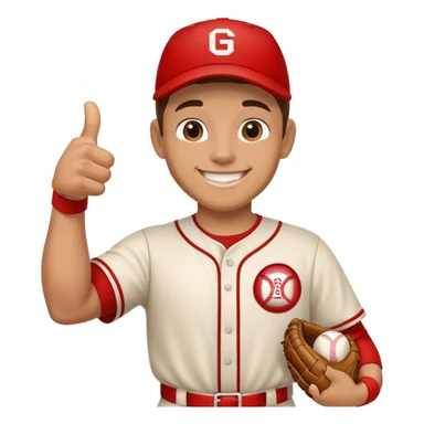 thumbs up with bravos (baseball team) sticker