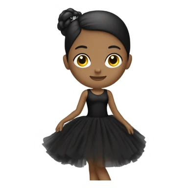 black Ballerina dress sticker