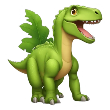 Motivated but tired dinosaur sticker