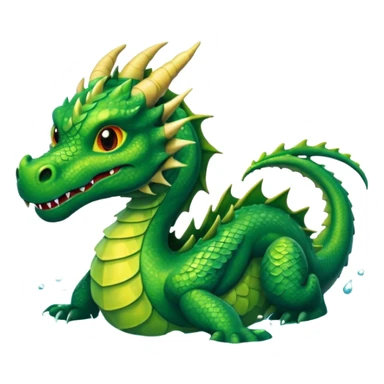 dragon in the waterrrrr sticker