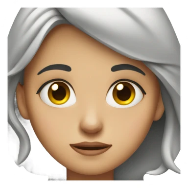 A girl rolling her eyes  sticker