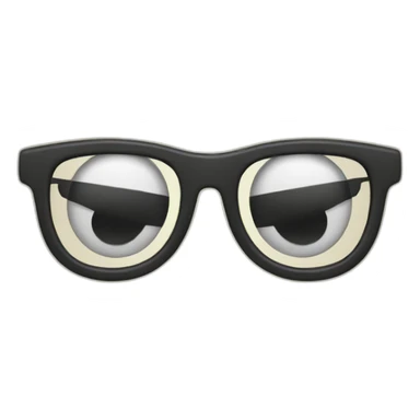 wink emoji with glasses sticker