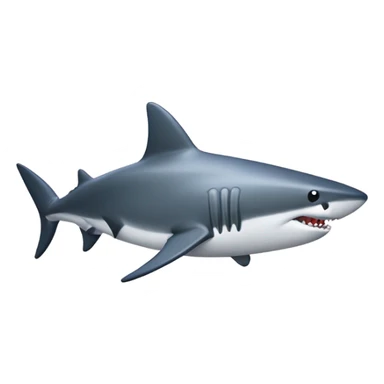An ikea shark (blahaj) with muscles, thick neck, gold chain around neck, and diamond ring on the fin sticker