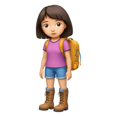 Dora the explorer getting deported sticker