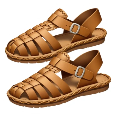 Brown Mexican huaraches sticker