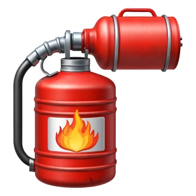 red gasoline canister pouring diesel sticker