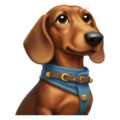 dachshund in arms sticker
