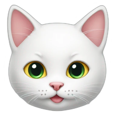 Cat give heart sticker