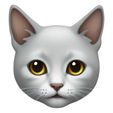 small cat face and galaxy sticker