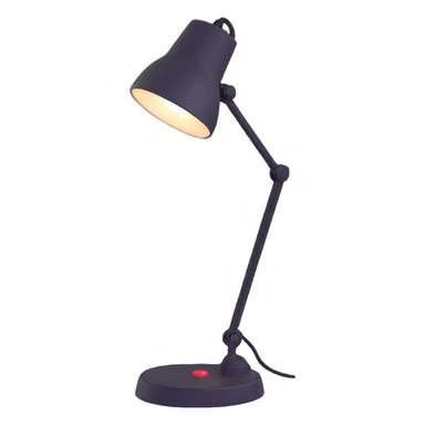 desk lamp with expressive face sticker