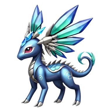 Meloetta-Dialga-Pokémon-Fakémon-fusion-hybrid-creature sticker