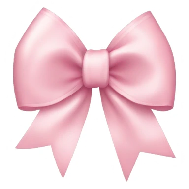 light pink ribbon bow sticker