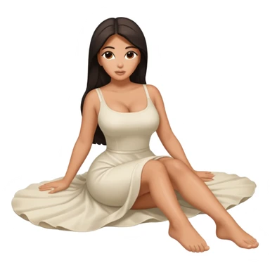 Naked kim kardashian lying down with feet and soles visible sticker